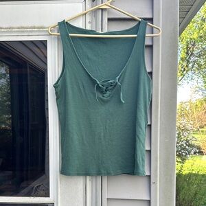 Sezane Green Tank Top